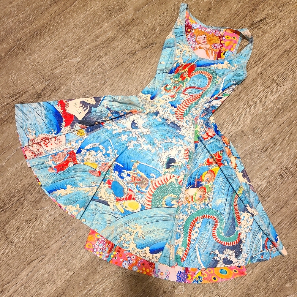 Blackmilk reversible skater dress